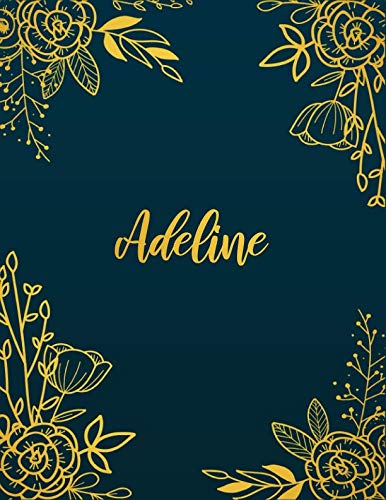 Adeline: Personalized Name Notebook/Journal Perfect Gift For Women & Girls 100 Pages A4
