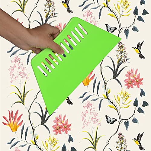 Adhesive Wallpaper Install Tool Kit With Double-Sided Tape Measure, Craft Knife With 5 Blades, 3 Types Of Scrapers, Pu Hand Roller, For Wallpaper Window Film And Car Deadening Mats #TOP5