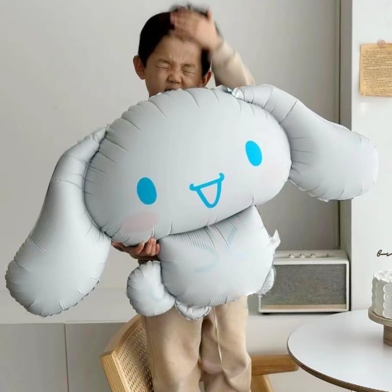 Atpata Funky Sanrio Cinnamoroll Theme Foil Balloons for Kids Kuromi Cinnamaroll Birthday Party Decoration