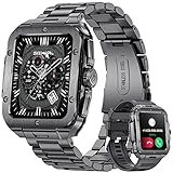 LIGE Smartwatch,1.85'' Reloj Inteligente Hombre 20+ Modos Deportes Pulsera Actividad Impermeable IP67 con Pulsómetro, Monitor de Sueño Podómetro Caloría Notificación de Mensajes para Android iOS