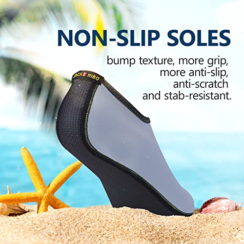 Image of JACKSHIBO Water Shoes for Women Men Quick-Dry Swim Shoes Beach Water Socks
