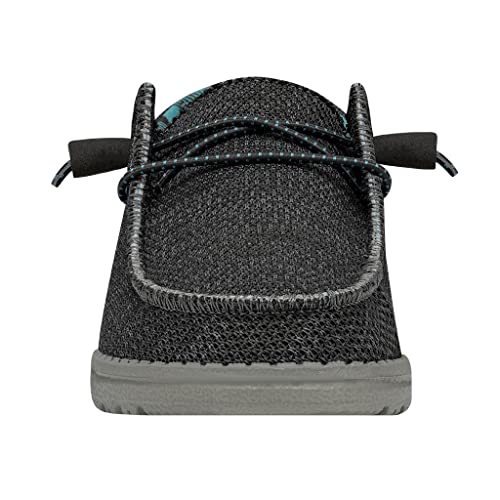Image of HEYDUDE Women's Wendy Sox Charcoal Size 4 | Women's Shoes | Women's Slip On Shoes | Comfortable & Light-Weight