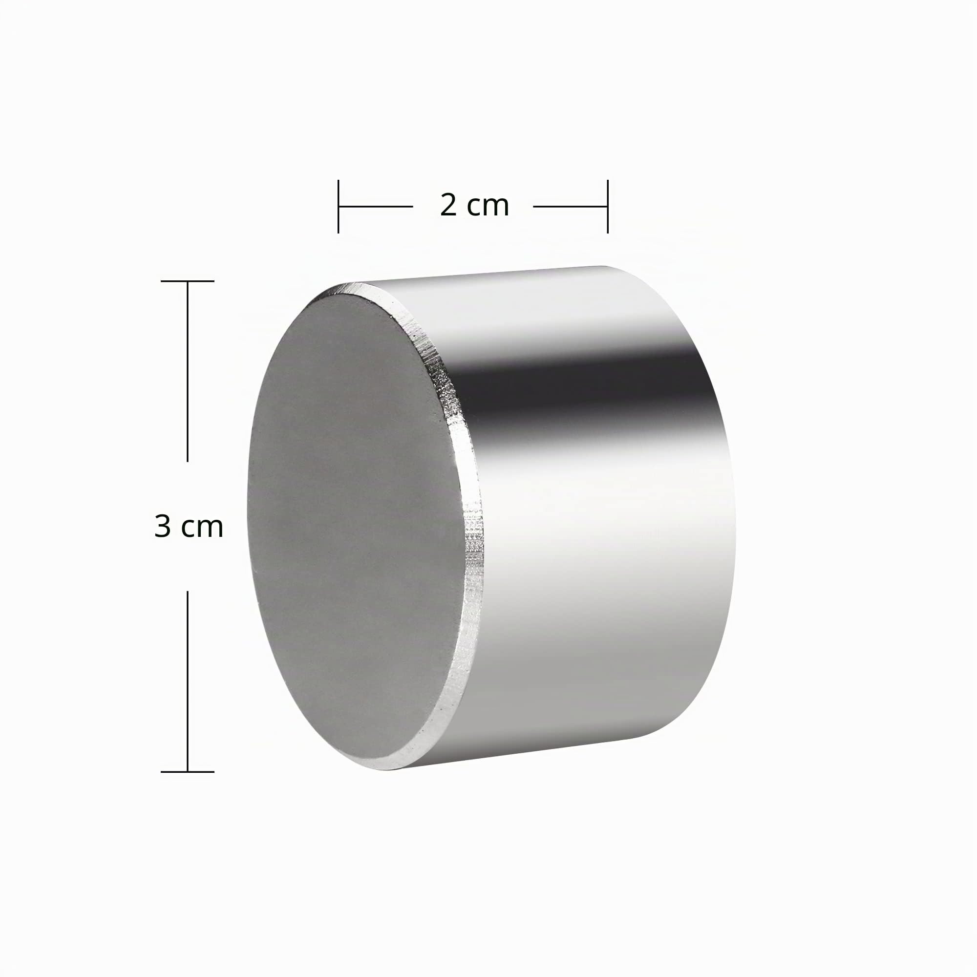 Realth Magnets Aimants en néodyme Disque permanents puissants en néodyme 30 mm * 20 mm pour projet scientifique de bureau de réfrigérateur et artisanat 2 paquet (MC302)