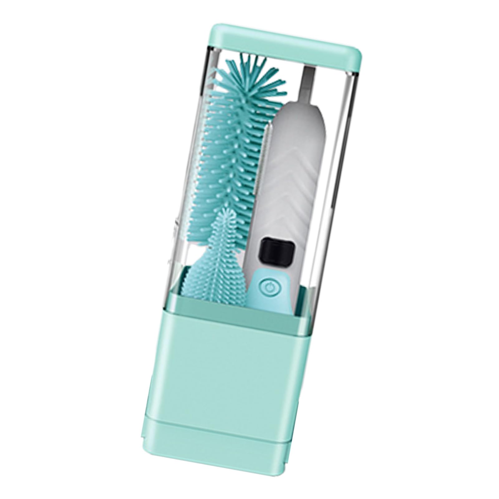 Ensemble de nettoyage de biberons efficace comprenant un stérilisateur à brosse électrique et un de séchage multi-biberons pour la sécurité des nourrissons, brosse en silicone