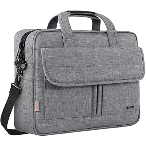 Taygeer Sacoche Ordinateur Portable 15.6 Pouces Imperméable Mallette Sac à Bandoulière pc Tablette Cartable Cadeau Cover