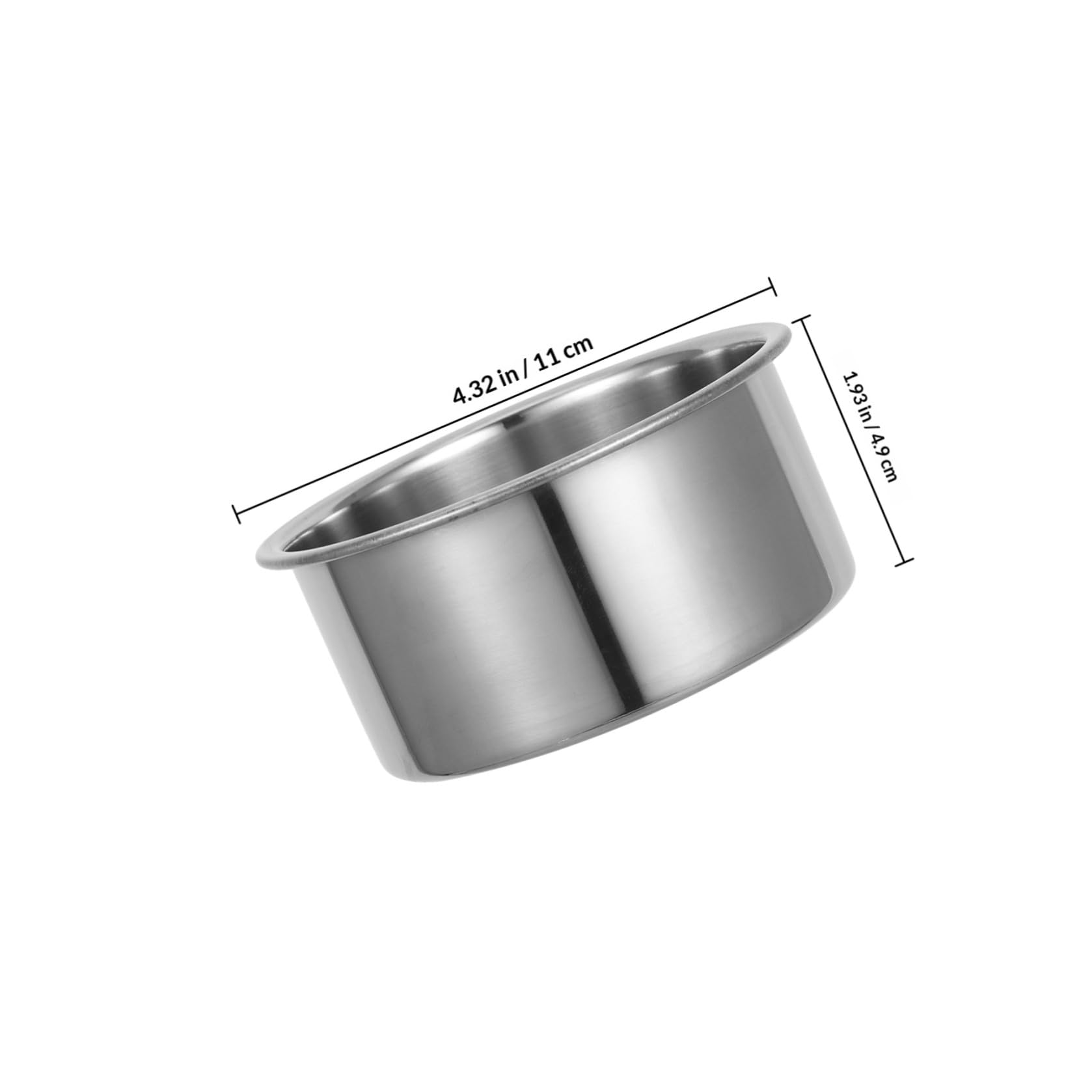 Alasum Teglia per Torta Rotonda Mini 3 Pezzi in Acciaio Inox Argento
