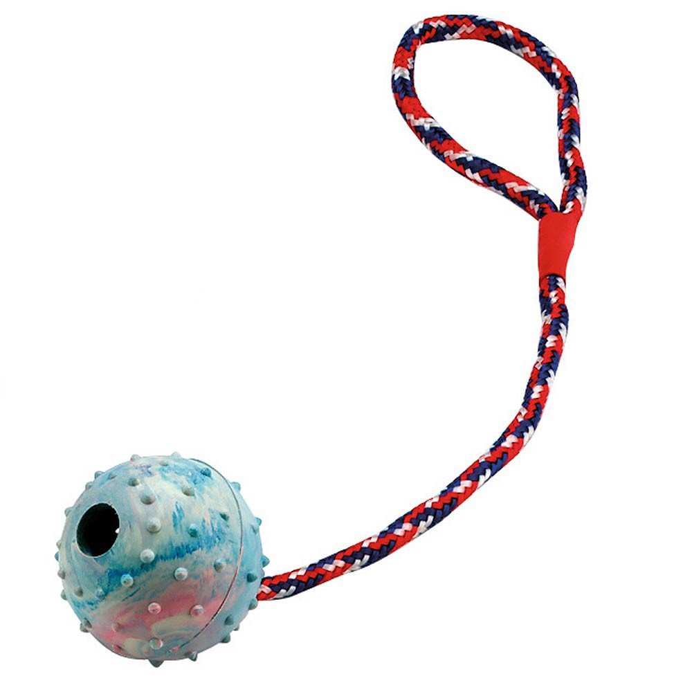 Kerbl Wielokolorowa piłka do gry z linką, 30 cm