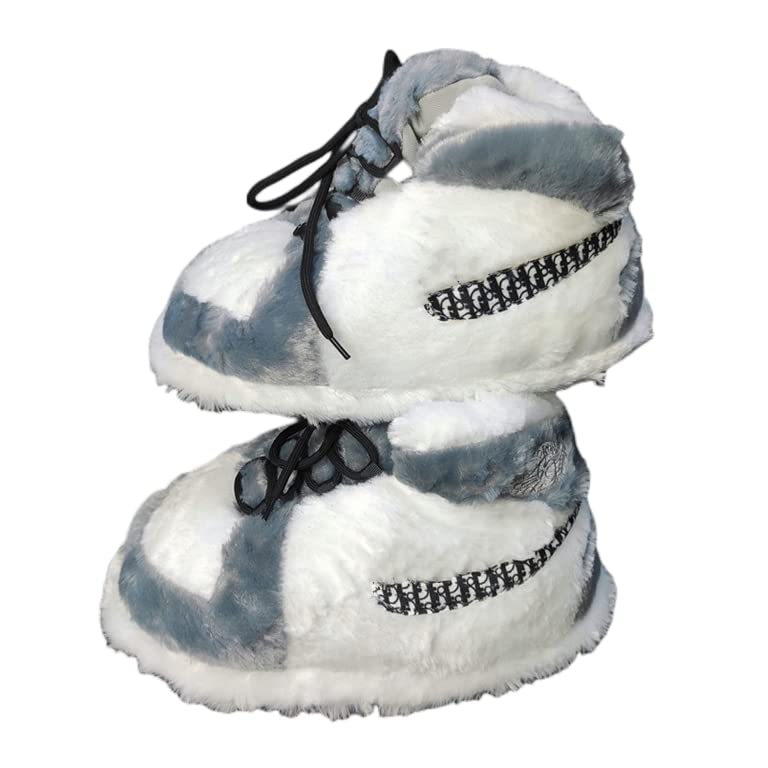 Cozy Kicks,Warm Sneakers Slippers Men And Women One Size Fits All,High Top Sneaker Slippers Unisex