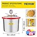 VEVOR Vacuum Chamber, 2 Gallon Vacuum Chamber for Resin, Stainless Steel Degassing Chamber with Acrylic Lid, 7.6L, Vacuum Gauge Included