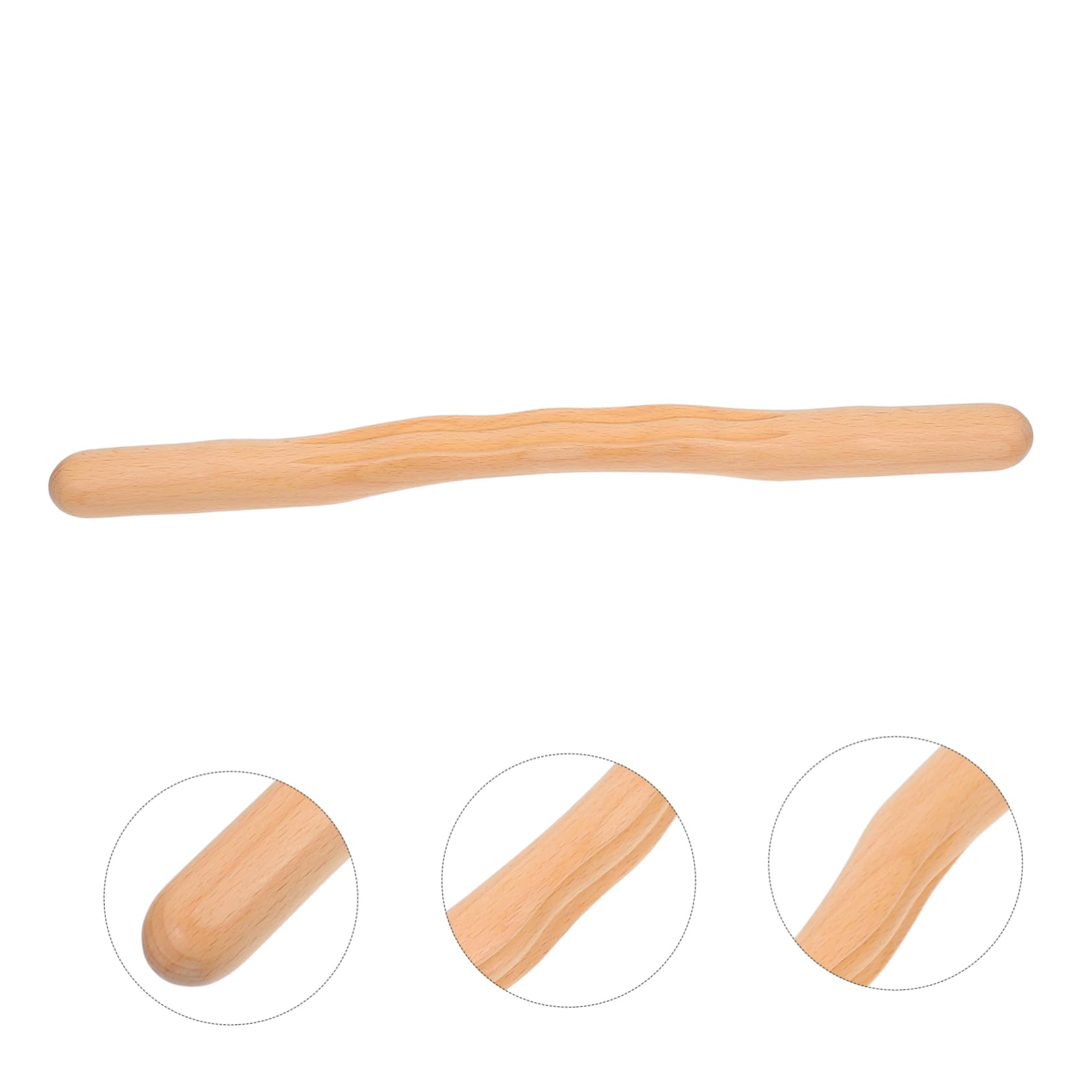 Ipetboom 4piezas Herramienta De Masaje De Madera Bastón De Masaje y Masajeador De Pies Para Relajación Corporal Para Aliviar La Tensión Muscular