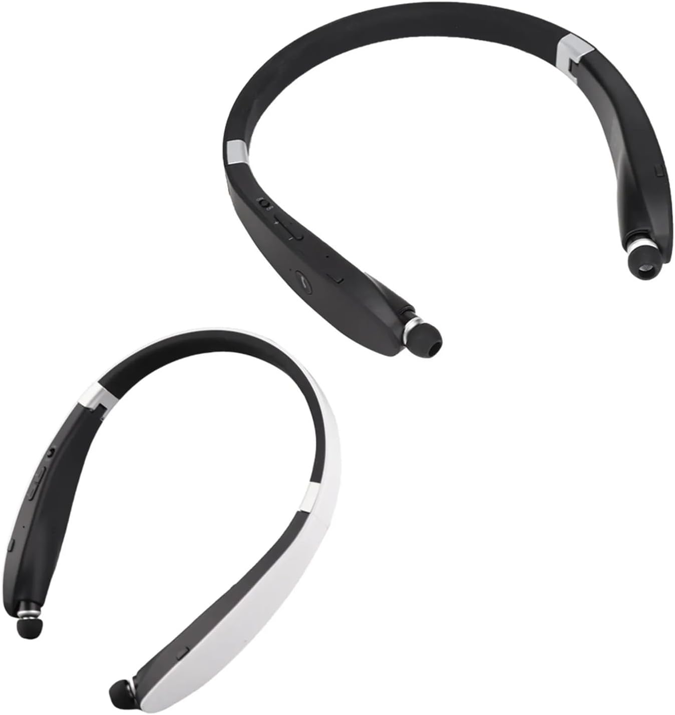 Genérico Compatible for Sound Quality SX-991 Foldable Neck Hanging Type Telescopic Headset Wireless Bluetooth Easy Carry Earphone Headphone(Black)