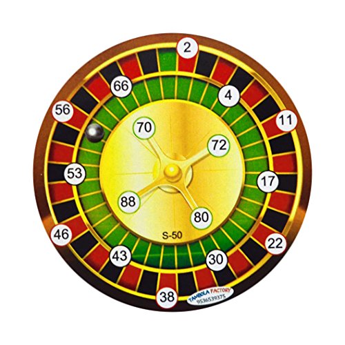 Casino Roulette Party Housie Ticket Game (13.5 Cm X 0.5 Cm X 13.5 Cm, Pack Of 15), Multicolor