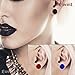 Evevil Mixed Stone Wood Double Flared Plugs Saddle Plug Ear Tunnels Expander Gauges Plugs Stretcher (18 Pairs,0g,8mm)