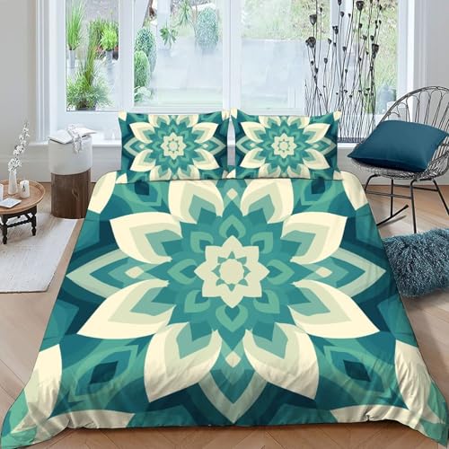 Housse de couette géométrique simple 3D ensemble enfant 3 pièces lit double 200x200