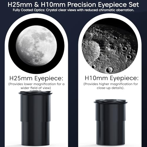 Image of Sounce Astronomical Refractor Telescope 70mm Objective Lens, 500mm Focal Length, 20X-150X High Magnification, Aluminum Alloy Build & Adjustable 135cm Stand for Kids, Adults & Astronomy Beginners