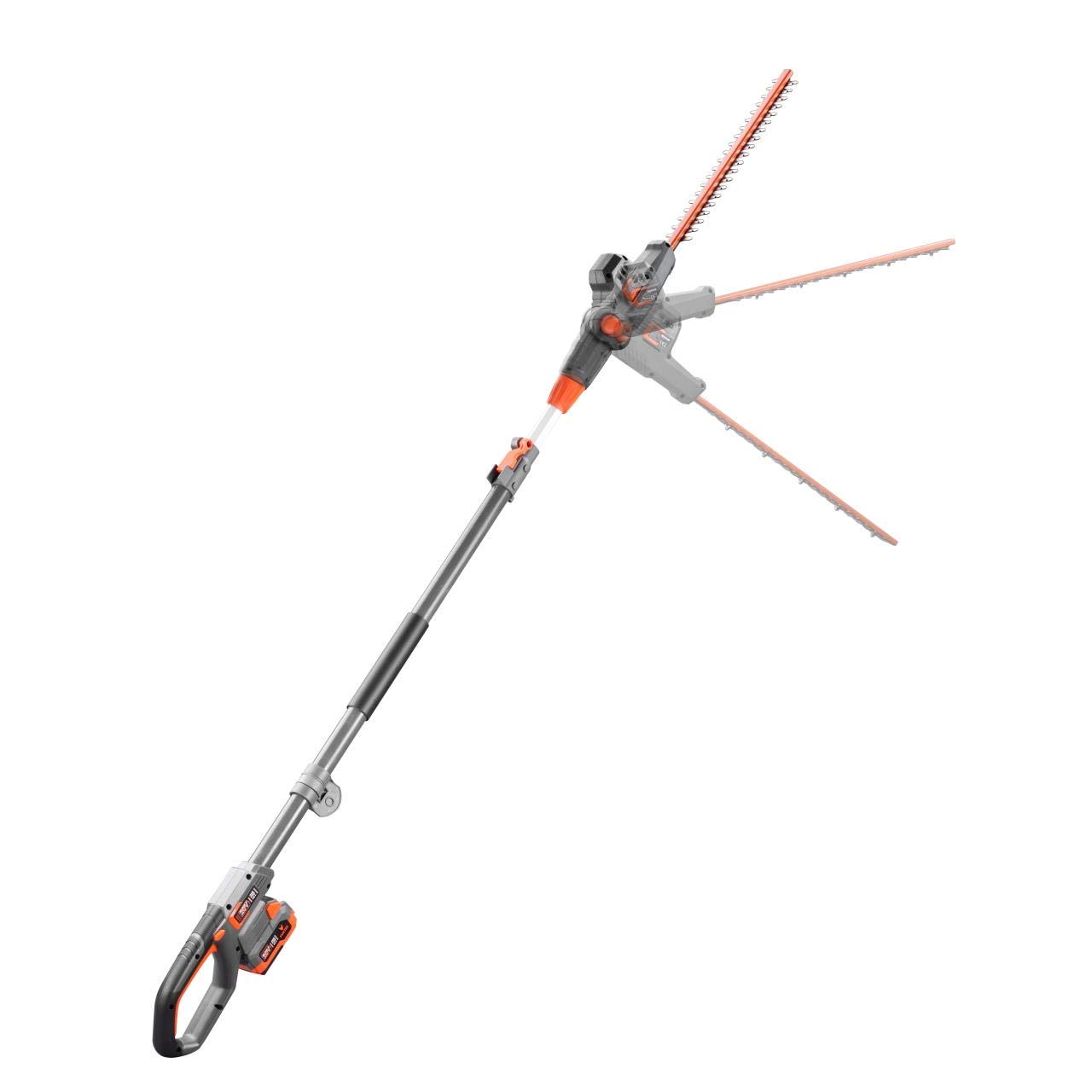 Fuxtec Tagliasiepi telescopico a Batteria 20V Senza Fili FX-E1HH20 – Senza Batteria – 25 cm Lunghezza Taglio – Facile potatura di arbusti, cespugli e siepi