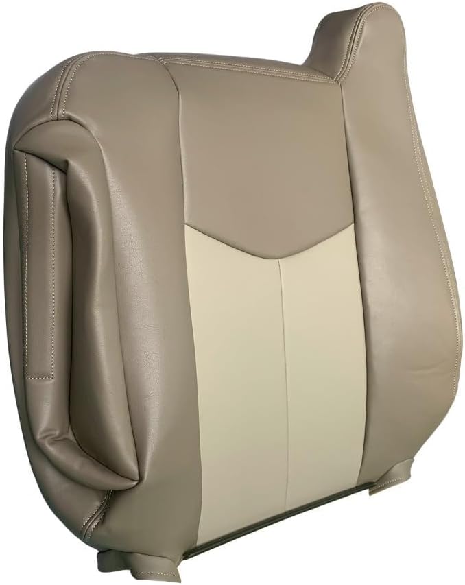 Driver and Passenger Side Bottom and Top Seat Cover Tan Replacement for 2003-2006 GMC Yukon Sierra 1500 Denali