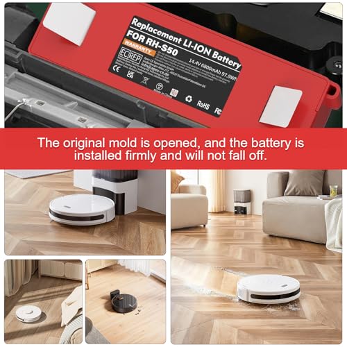 14.4V 6800mAh Akku für Xiaomi S5 S50 S5 Max S6 S7 S6 Max Li-Ion Ersatzakku für Xiaomi Mijia Mijia 1.und 2.Generation Roboter Staubsauger Akku