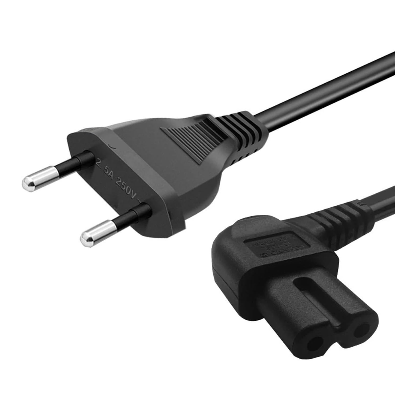Cable de alimentación de la UE en ángulo Model C para TV Samsung e impresoras