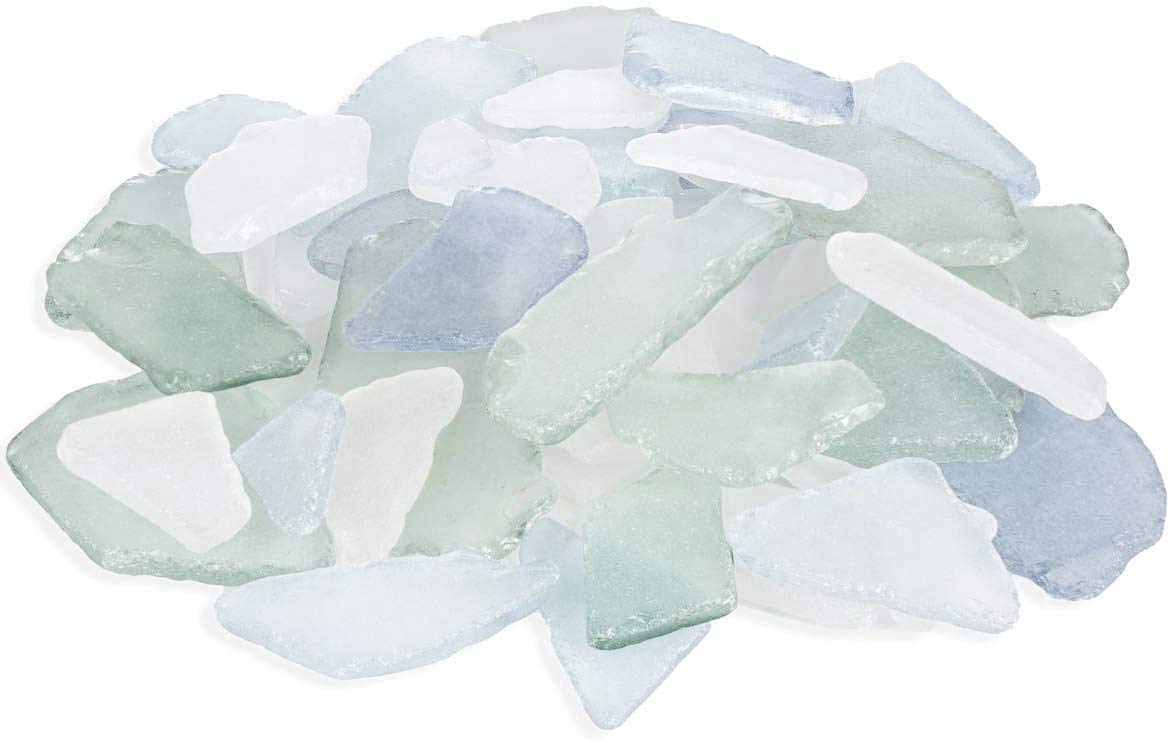 Buy Nautical Crush Trading Sea Glass Craft 11 Ounces White Mint Green