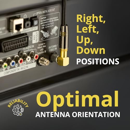 Conector coaxial en ángulo recto SMA macho a hembra 2 unidades miniatura 7