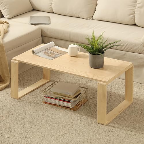 Table basse moderne en bois pour salon chaleureux et petits espaces - 3
