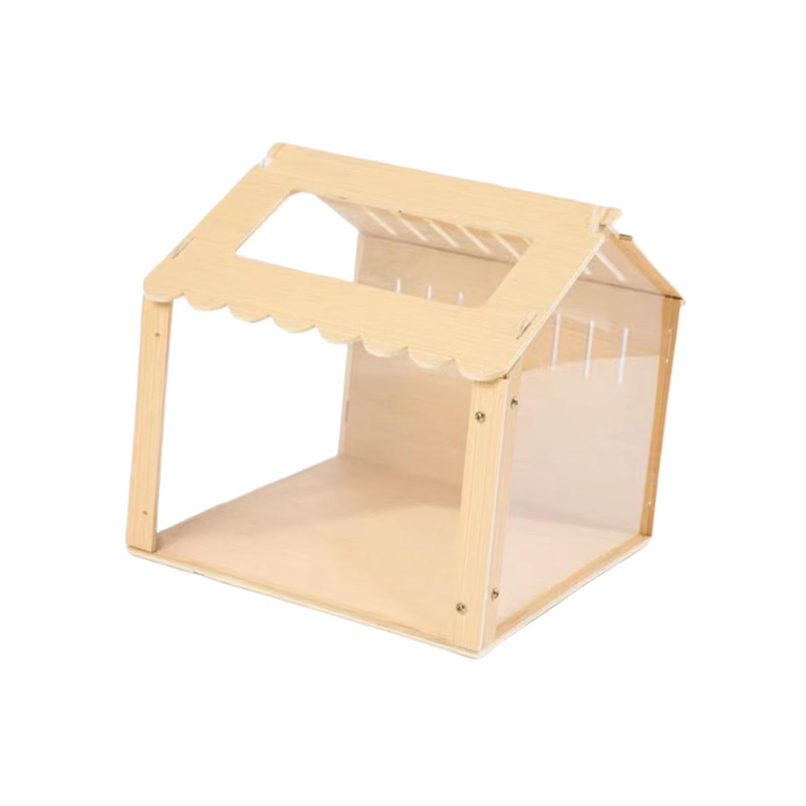 Casa de Juegos de para Madera con Nido para hámster, Juguete para Hacer Ejercicio Que Proporciona Entretenimiento y fomenta la Actividad y la