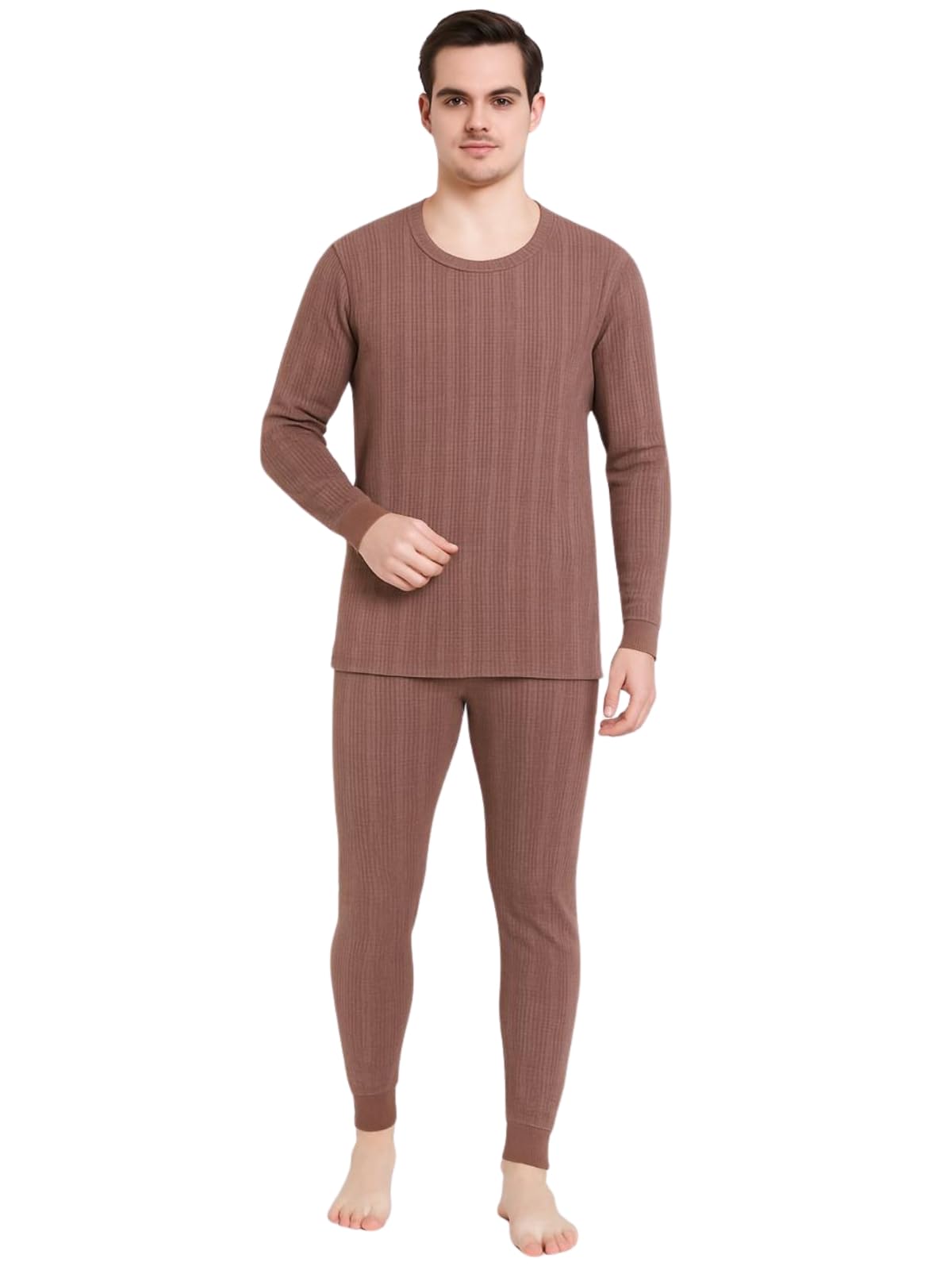 hotmod Men’s Cotton-Rich Warm Thermal Set with Brushed Inner Lining-picture-14