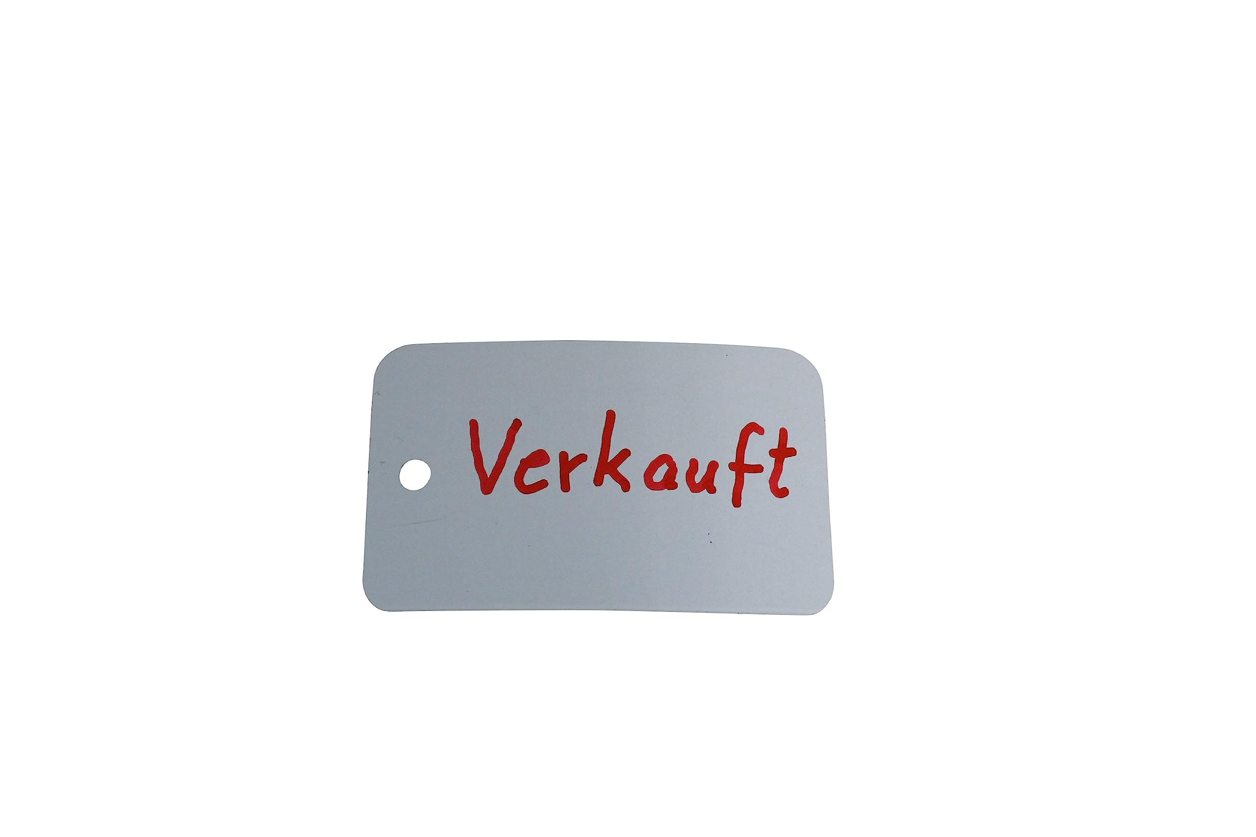 MASHPAPER Metalletiketten/Metallanhänger | weiß lackiert | 45 x 75 mm