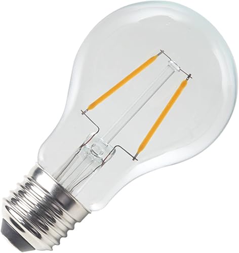 Miniatura 4 de Lxcom Lighting Bombilla LED Edison A19, bombillas LED de filamento de 2 W, equivalente a 20 W, blanco cálido, 2700 K, no regulable, vidrio