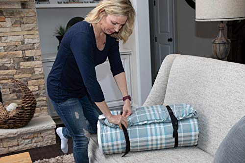 Disc-O-Bed Duvalay Luxury Memory Foam Sleeping Pad & Duvet (Ocean Plaid, X-Large Adult) #TOP5