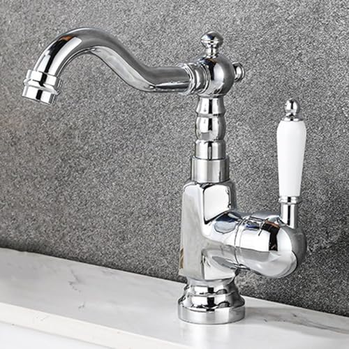 Robinet de lavabo pivotant vintage : fini les éclaboussures avec le bec 360