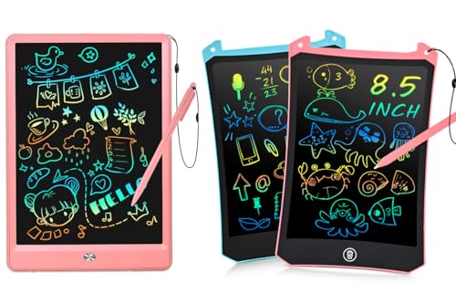 Drawing Board, 10 Inch LCD Writing Tablet + Toys for Ages 2-4, Writing Tablets for Kids 2 Pack