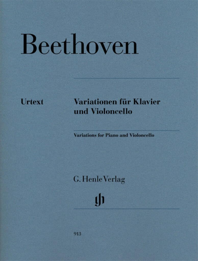 'Variations for Piano and Violoncello - set of parts - with marked and unmarked violoncello parts - (HN 913): Instrumentation: Violoncello and Piano