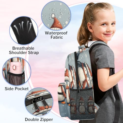 Sac à dos pour ordinateur portable pingouin à rangement multifonctionnel