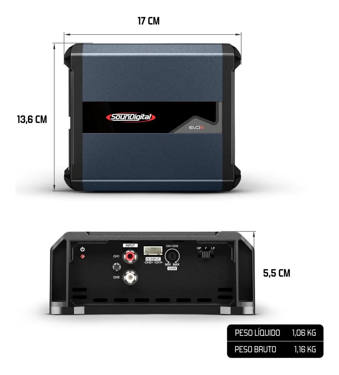Amazon.com: SounDigital Car Full Range Amplifier 1200.1-1200 Watts
