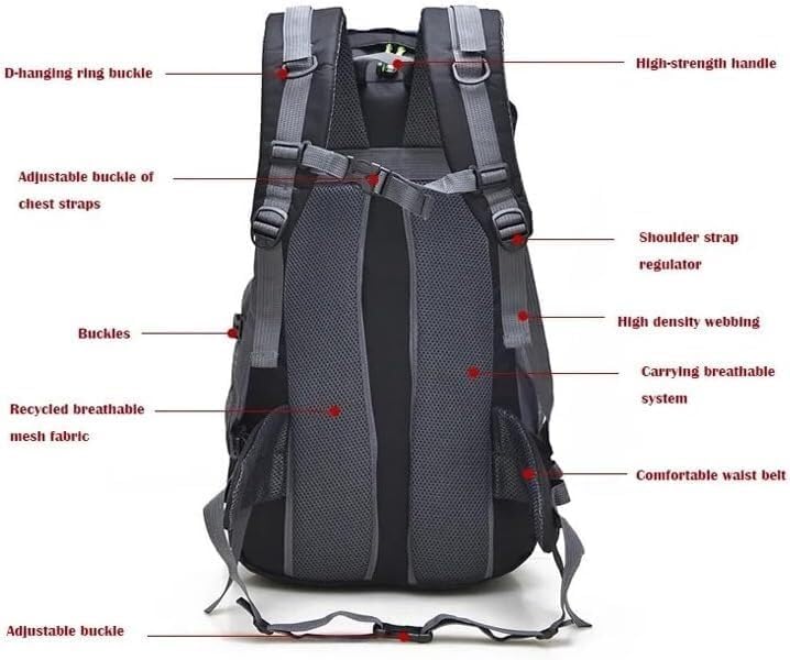 50LTravel Backpack Hiking Waterproof Trekking Bag Outdoor Camping Rucksack Mountaineering Backpacks