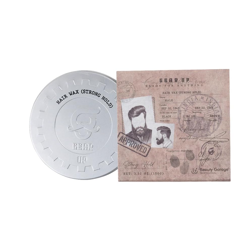 Beauty Garage Gear Up Strong Hold Gel Hair Wax Shine Finish | Long-Lasting Style, 100g-image-44