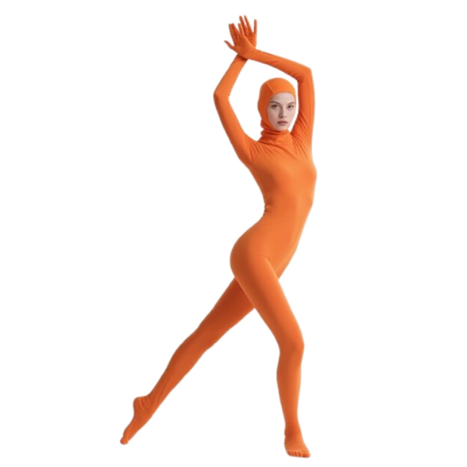 Niewidoczny kombinezon dla dorosłych, rozciągliwy trykot na Halloween, cosplay, ubrania, stroje, kostium na całe ciało, spandeks, otwarta twarz, body