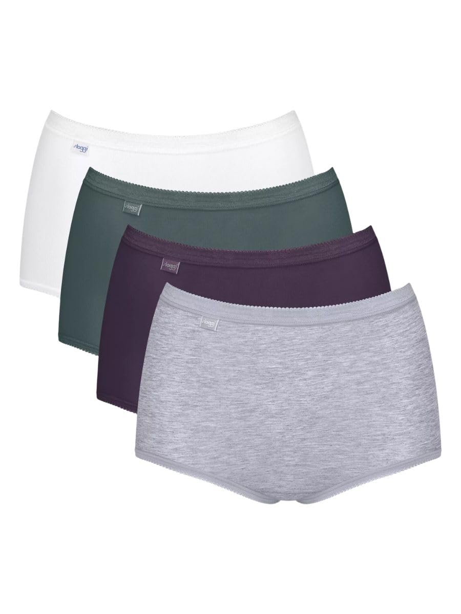 Basic+ Maxi Briefs (3 Pack) White/Green/Purple/Grey White 3XL - 20