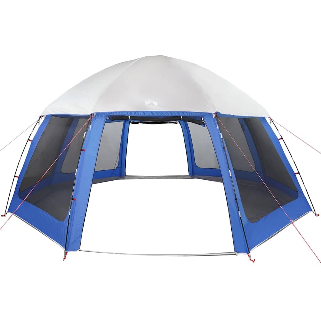 Tente de piscine avec auvent amovible Bleu azur 510 x 510 cm