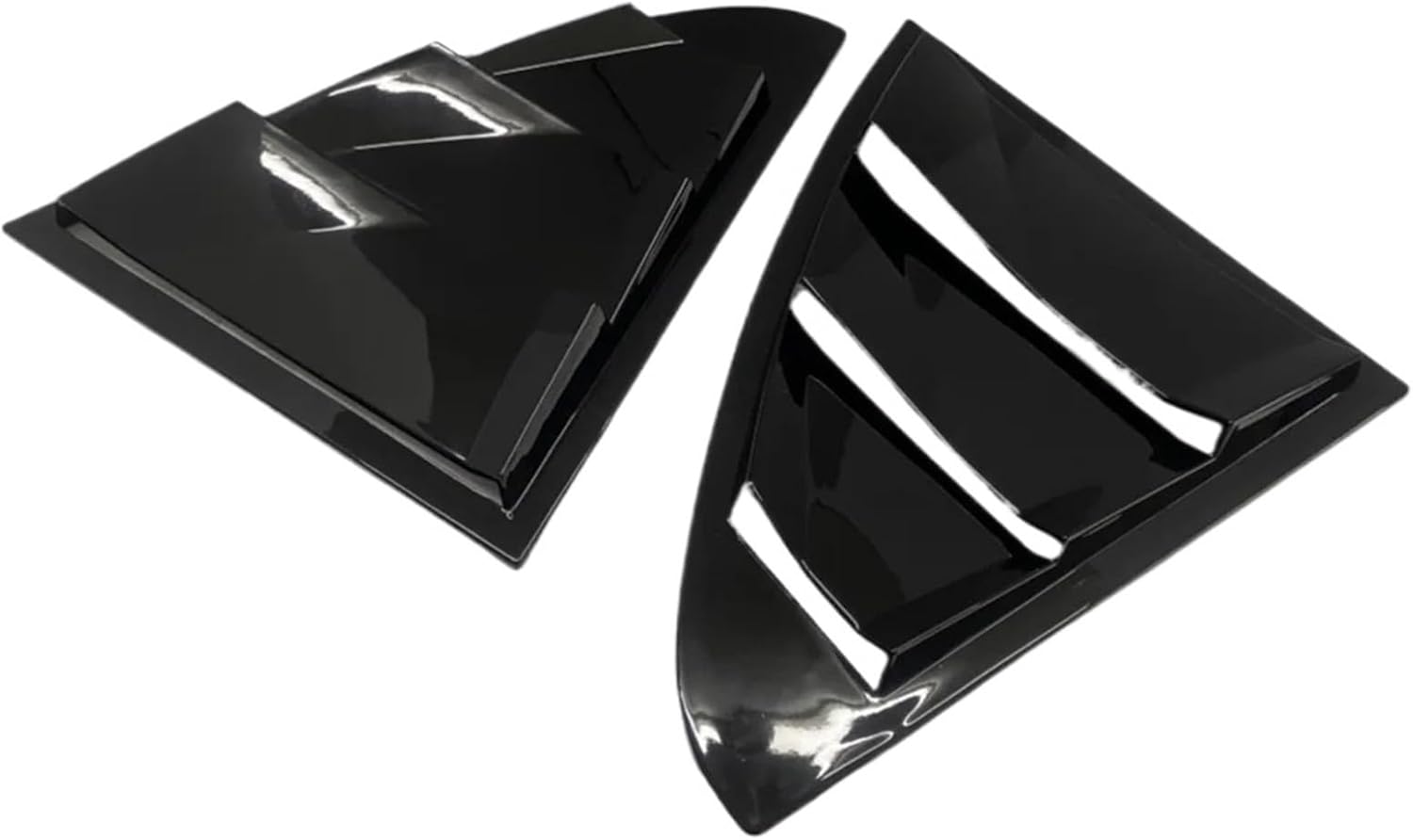 Compatible For Mercedes Benz C-Class W205 2015-2021 C180 C200 C220 C250 C300 Car Rear Louver Window Side Shutter Cover Vent ScoopTrim(Style 1)
