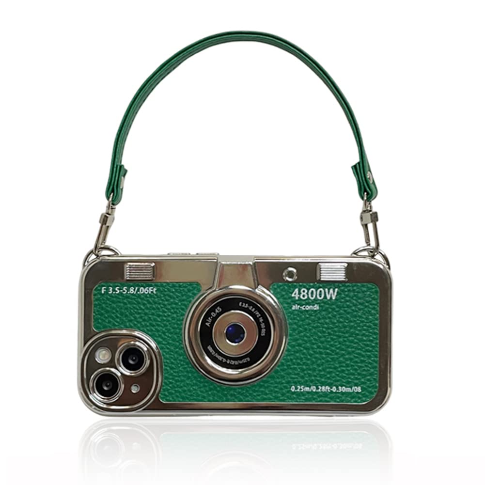 Amazon.com: QoKcoahn 3D Vintage Camera Phone Case with Hand Strap