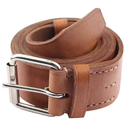 Epic Militaria Réplique Ceinture En Cuir De Cavalerie Russe WW2 - Brun Clair (76 cm)