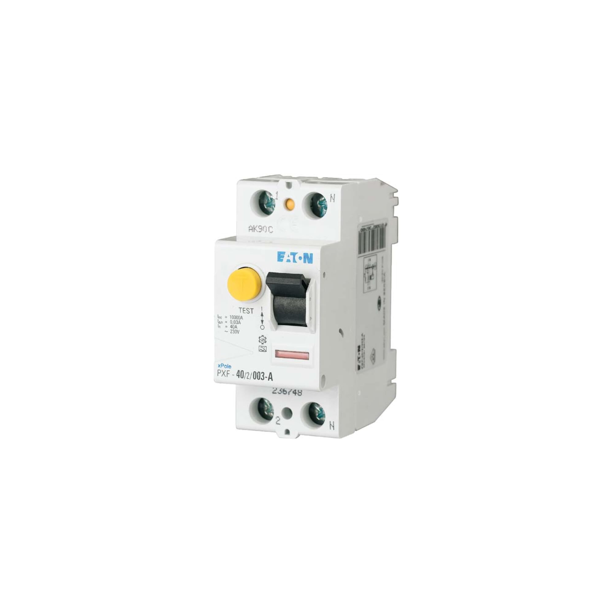 Éviter les chocs électriques avec le FI-Interrupteur Eaton 236726 10mA type A