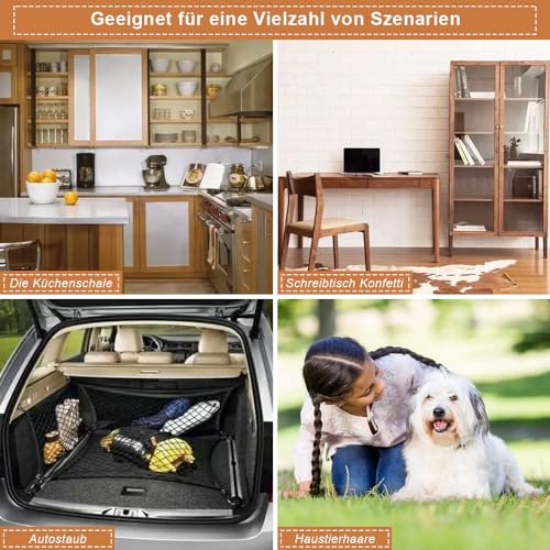 Tischbesen Besen und Kehrschaufel Set, Mini Besen Tischfeger, Tischbesen und Schaufel Tischbürste Krümelbürste Kehrbesen Mehlbesen Tischkehrer für Küche Wohnzimmer Holzfarbe – Bild 8