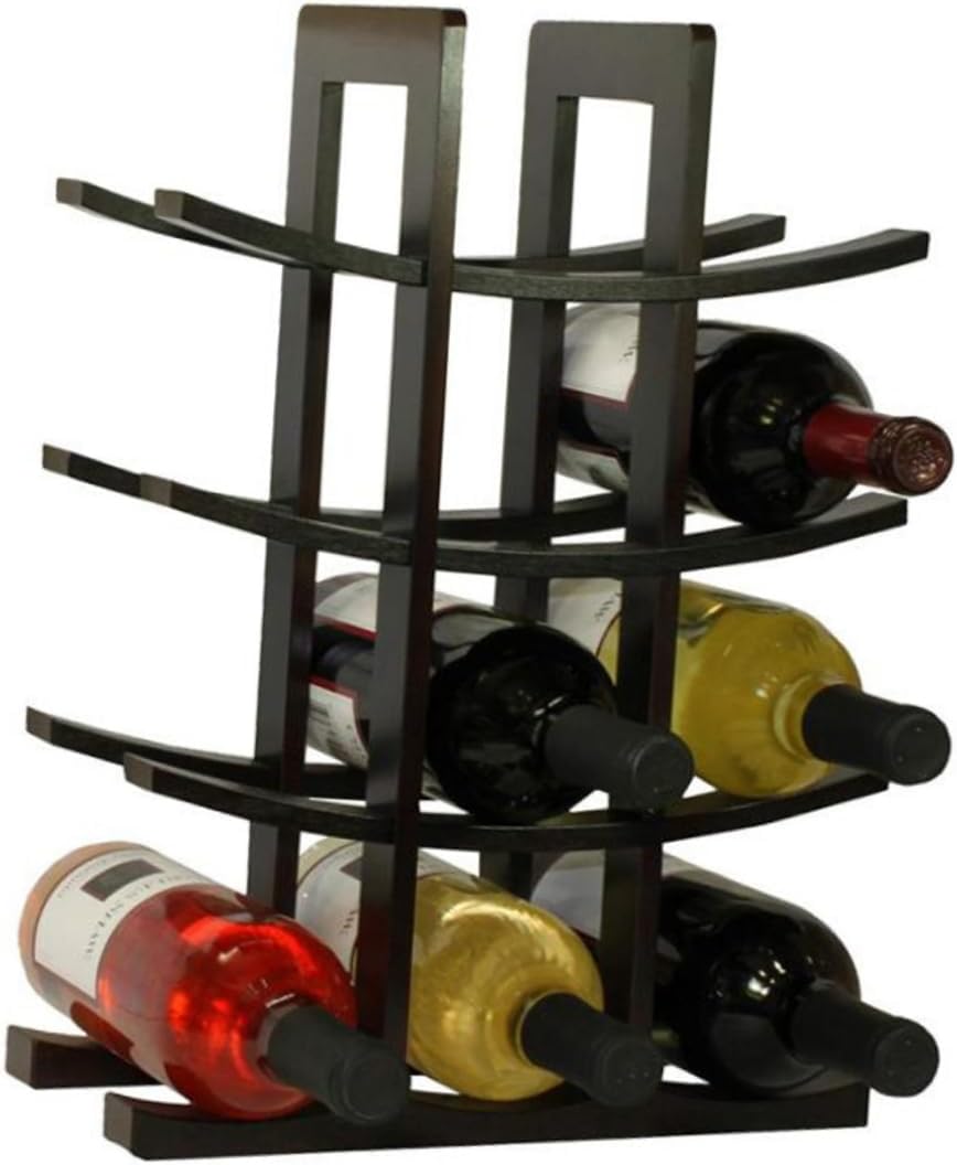 Black Wine Rack Ornaments Wine Bottle Holder for Home Bar and Restaurant