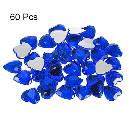 Diamantes de corazón azules para manualidades románticas y decoración de San Valentín 4