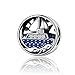 Ciondolo a forma di ancora oceano, in argento Sterling 925, per braccialetti o collane, regalo di compleanno o Halloween e Argento, colore: A, cod. S1197
