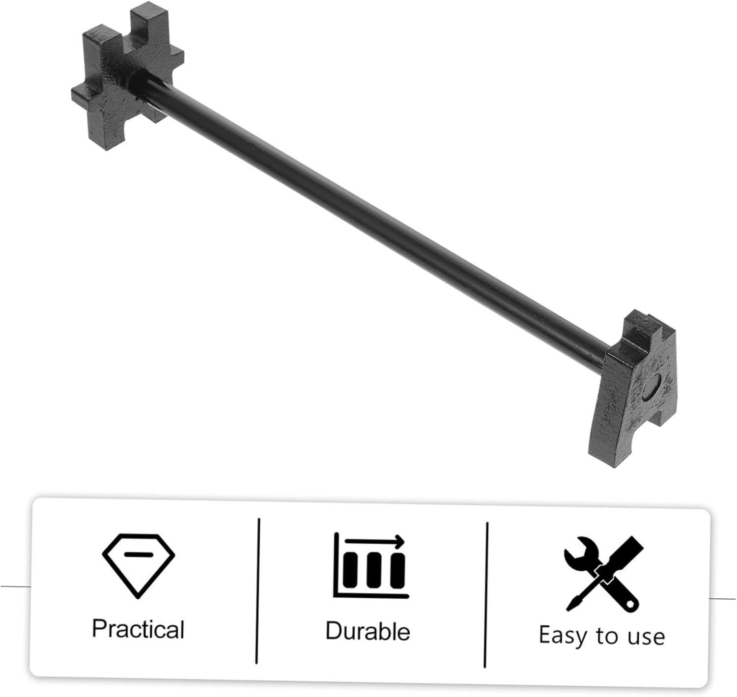 Housoutil Oil Drum Lid Wrench Multi-use Iron Can Opener for Easy Access to Oil Buckets and Lightweight Tool for Safe and Smooth Opening for Kitchen and Workshop Use